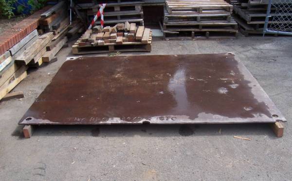 Steel road plates